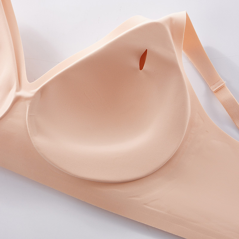 Seamless bra comfortable gathering no underwire fixed cup thin bra SV01 (7)