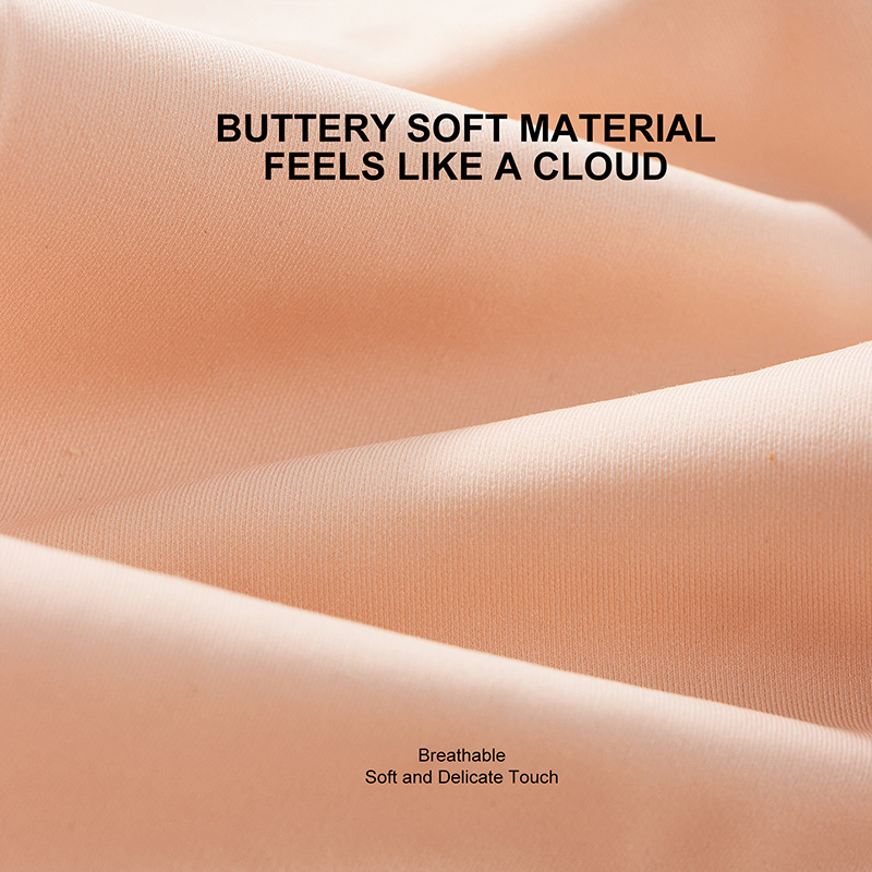 Wireless Seamless Bras for Women No Underwire Wavy V Neck HB03 (7)